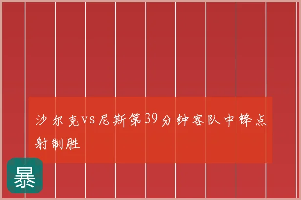 沙尔克vs尼斯第39分钟客队中锋点射制胜